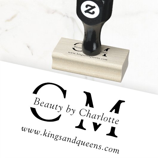 Modern, einfach, beruflich gummistempel