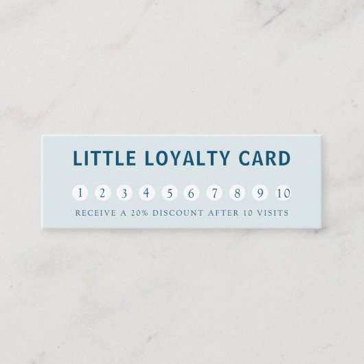 Modern, einfach, beruflich, Salon, blau Mini Visitenkarte (Vorderseite)