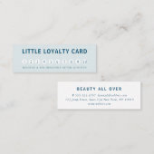 Modern, einfach, beruflich, Salon, blau Mini Visitenkarte (Vorne/Hinten)