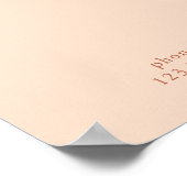 Modern, einfach, Beruflich, Salon, Preisliste Poster (Ecke)