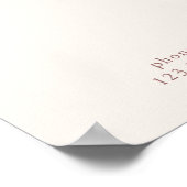 Modern, einfach, Beruflich, Salon, Preisliste Poster (Ecke)