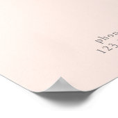 Modern, einfach, Beruflich, Salon, Preisliste Poster (Ecke)