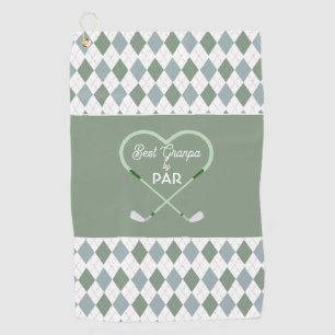 Modern Einfach Bester Opa nach Par von Par Men Golfhandtuch