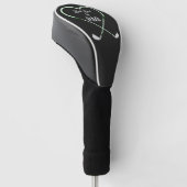 Modern Einfach Bester Vater von Par Golf Headcover (angewinkelt)