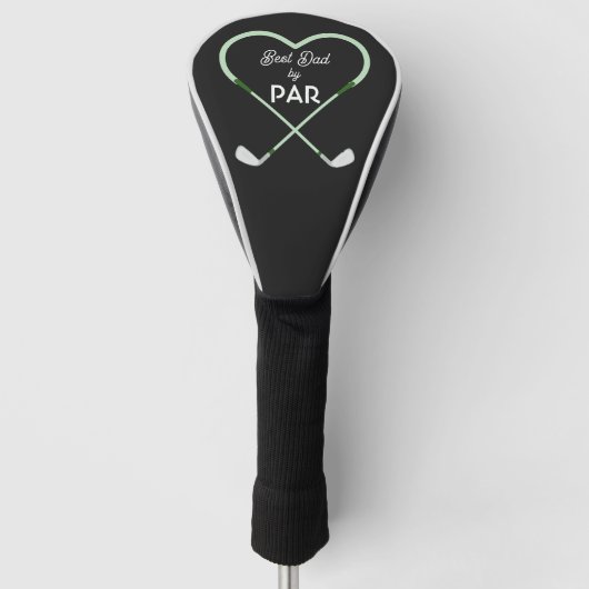 Modern Einfach Bester Vater von Par Golf Headcover (Vorderseite)