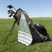 Modern Einfach Bester Vater von Par Men Golfhandtuch (Gras)