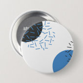 Modern, einfach, cool, abstrakt, grafisch button (Vorne & Hinten)