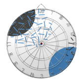 Modern, einfach, cool, abstrakt, grafisch dartscheibe (vorne)