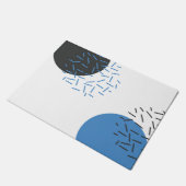Modern, einfach, cool, abstrakt, grafisch fußmatte (Schrägansicht)