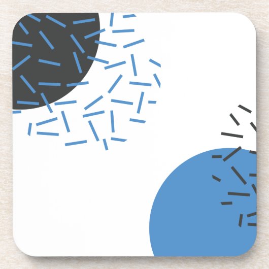 Modern, einfach, cool, abstrakt, grafisch getränkeuntersetzer (Vorderseite)