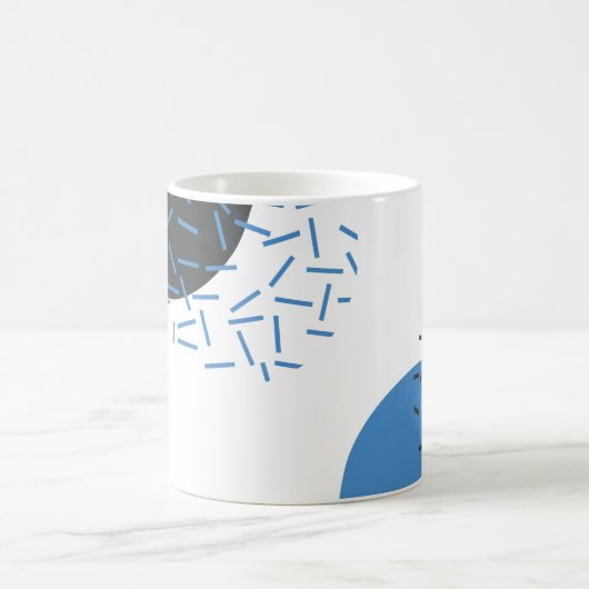 Modern, einfach, cool, abstrakt, grafisch kaffeetasse (Mittel)