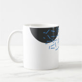 Modern, einfach, cool, abstrakt, grafisch kaffeetasse (Links)