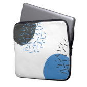 Modern, einfach, cool, abstrakt, grafisch laptopschutzhülle (Vorderseite Links)
