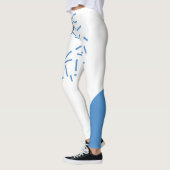 Modern, einfach, cool, abstrakt, grafisch leggings (Links)