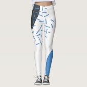 Modern, einfach, cool, abstrakt, grafisch leggings (Vorderseite)