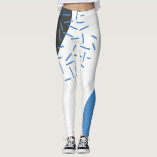 Modern, einfach, cool, abstrakt, grafisch leggings