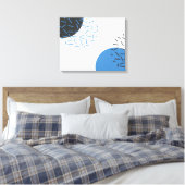 Modern, einfach, cool, abstrakt, grafisch leinwanddruck (Insitu (Schlafzimmer))