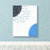 Modern, einfach, cool, abstrakt, grafisch leinwanddruck (Insitu (Holzboden))