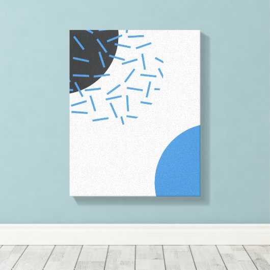 Modern, einfach, cool, abstrakt, grafisch leinwanddruck (Insitu (Holzboden))