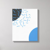 Modern, einfach, cool, abstrakt, grafisch leinwanddruck (Vorderseite)