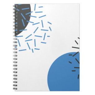 Modern, einfach, cool, abstrakt, grafisch notizblock