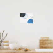 Modern, einfach, cool, abstrakt, grafisch poster (Küche)