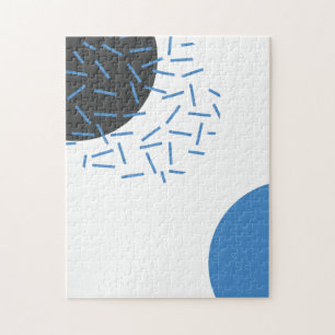 Modern, einfach, cool, abstrakt, grafisch puzzle