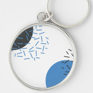 Modern, einfach, cool, abstrakt, grafisch schlüsselanhänger