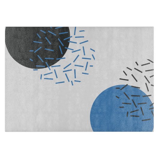 Modern, einfach, cool, abstrakt, grafisch schneidebrett (Vorderseite)