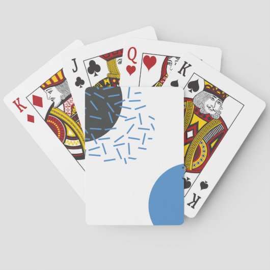 Modern, einfach, cool, abstrakt, grafisch spielkarten (Rückseite)