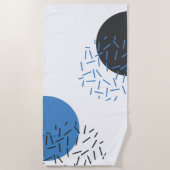 Modern, einfach, cool, abstrakt, grafisch strandtuch (Vorderseite)