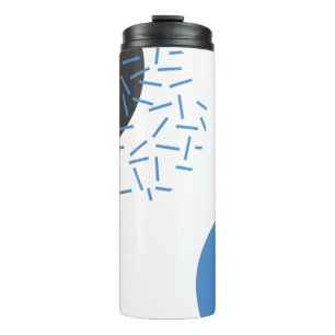 Modern, einfach, cool, abstrakt, grafisch thermosbecher