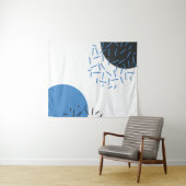 Modern, einfach, cool, abstrakt, grafisch wandteppich (Beispiel (Horizontal))