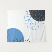 Modern, einfach, cool, abstrakt, grafisch wandteppich (Vorderseite (Horizontal))
