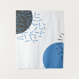 Modern, einfach, cool, abstrakt, grafisch wandteppich