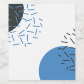 Modern, einfach, cool, abstrakt, grafisch weinetikett (Einzelnes Label)