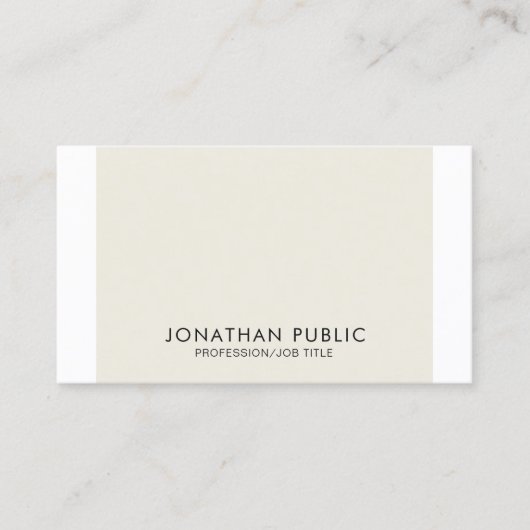 Modern Einfach Elegant Kreativ Schlicht Beruflich Visitenkarte (Vorderseite)