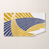 Modern, einfach, elegant, Wellen, Linien, Streifen Badhandtuch Set (Handtuch)