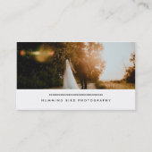 Modern einfach | Foto Fotografie Visitenkarte (Vorderseite)