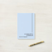 Modern Einfach Hellblau Schlicht Minimalistisch Ei Post-it Klebezettel (Auf Schreibtisch)