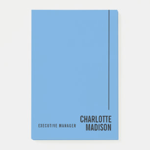 Modern Einfach Himmelblau Minimalistisch Eigener N Post-it Klebezettel
