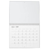 Modern Einfach Ihr Logo Weiß Kalender (Mär 2027)