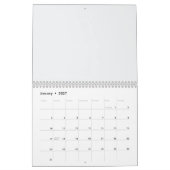Modern Einfach Ihr Logo Weiß Kalender (Jan 2027)