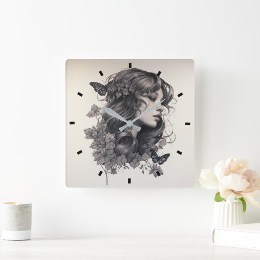 Modern einfach kreieren Sie Ihre Uhr am Platz (Zuhause)