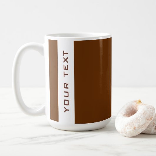 Modern, einfach, Name oder Text groß Kaffeetasse (Mit Donut)