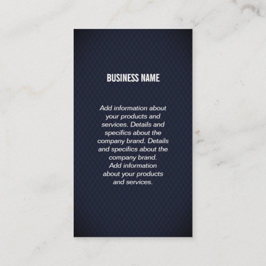 Modern | einfach visitenkarte (Rückseite)