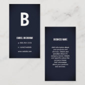 Modern | einfach visitenkarte (Vorne/Hinten)