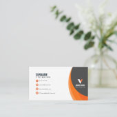 Modern einfach visitenkarte (Stehend Vorderseite)