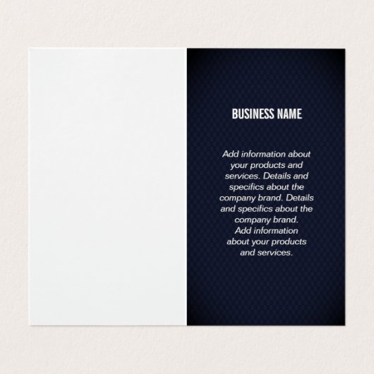 Modern | einfach visitenkarten (Innenseite Aufgefaltet)