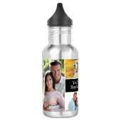 Modern Einfache 4-Foto Collage Sie sind die beste Edelstahlflasche (Links)